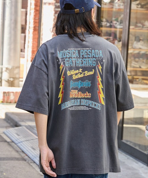 MONO-MART（モノマート）の「ヴィンテージ加工アソートデザインビッグ半袖Tシャツ（Tシャツ/カットソー・レディース・ネイビー系/ホワイト系/ブラック系2/ホワイト系3/ブラック/ブラウン系/ホワイト系2/ブラック系/ダークブラウン/ブラック系3/ダークネイビー/オフホワイト/ネイビー系2・L/M）」の13枚目の写真