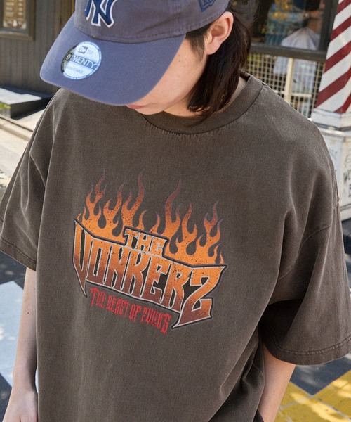 MONO-MART（モノマート）の「ヴィンテージ加工アソートデザインビッグ半袖Tシャツ（Tシャツ/カットソー・レディース・ネイビー系/ホワイト系/ブラック系2/ホワイト系3/ブラック/ブラウン系/ホワイト系2/ブラック系/ダークブラウン/ブラック系3/ダークネイビー/オフホワイト/ネイビー系2・L/M）」の9枚目の写真