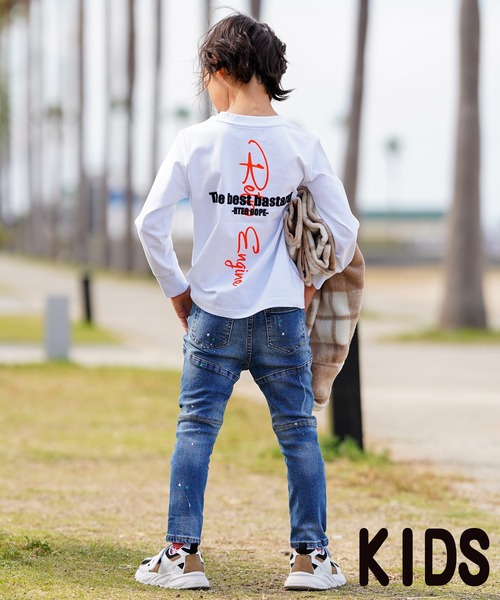 adamsJUGGLER(アダムスジャグラー)の「RTEGバーティカルネオンロングティーキッズ(Tシャツ/カットソー・キッズ・ブラック/ホワイト・100/110/120/130/150)」の8枚目の写真