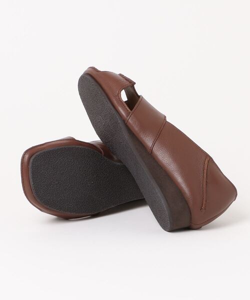セール】（hocco/ﾎｯｺ） 甲クロス レザー オープントゥサンダル