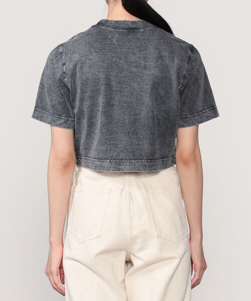 「INSCRIRE」 半袖カットソー M ブラック レディース INSCRIRE tシャツ 「INSCRIRE /アンスクリア」Back Circle Tee