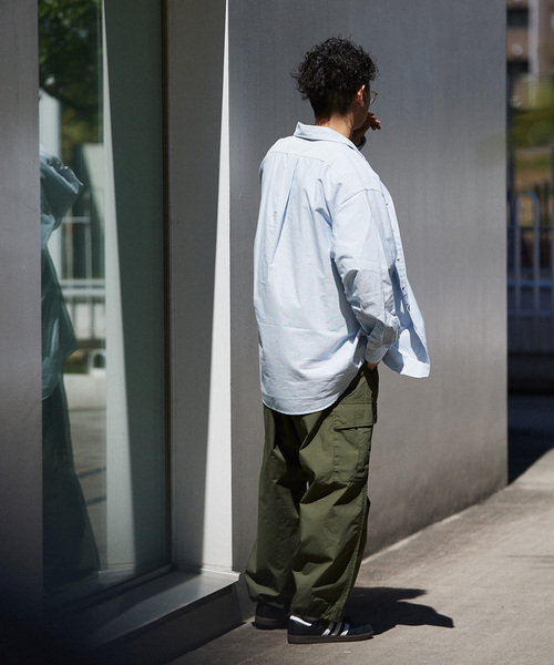 JOURNAL STANDARD relume(ジャーナルスタンダード レリューム)の「【POLO RALPH LAUREN / ポロ ラルフローレン】ビッグ フィット OXシャツ(シャツ/ブラウス・メンズ・ホワイト/コバルトブルー/ブルー系その他・MEDIUM/LARGE/X-LARGE)」の4枚目の写真