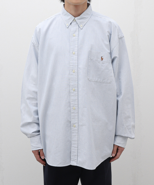 新品24SS ジャーナルスタンダード別注 ポロラルフローレン リネン シャツ 白 セール】【POLO RALPH LAUREN / ポロ ラルフローレン】ビッグ