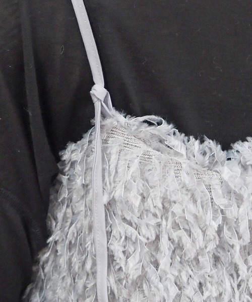 tiptop(ティップトップ)の「テープヤーンアソートキャミビスチェ(ベスト・レディース・グレー/ホワイト系その他/グレー系その他/アイボリー/ホワイト系その他2/ブラック系その他・FREE)」の7枚目の写真