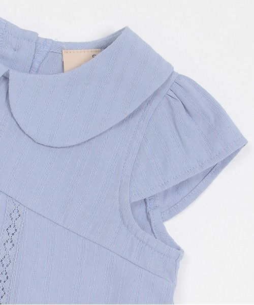 petit main（プティマイン）の「【リンク】刺しゅうチュニック(キッズ)（シャツ/ブラウス・キッズ・オフホワイト/ブルー/ピンク・80ｃｍ/90cm/110cm/100cm/120cm/130cm）」の10枚目の写真