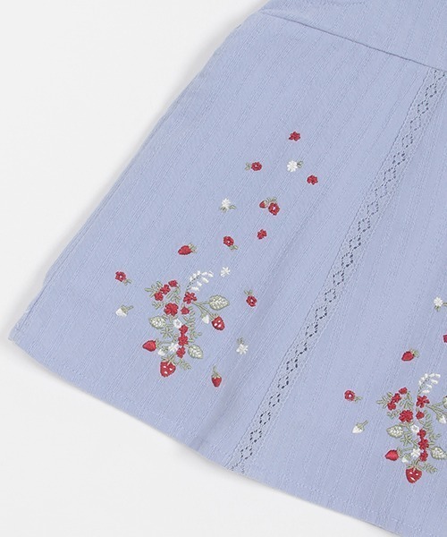 petit main（プティマイン）の「【リンク】刺しゅうチュニック(キッズ)（シャツ/ブラウス・キッズ・オフホワイト/ブルー/ピンク・80ｃｍ/90cm/110cm/100cm/120cm/130cm）」の11枚目の写真