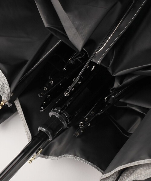 green label relaxing（グリーンレーベルリラクシング）の「バンブーハンドル 折りたたみ 日傘 -晴雨兼用-（折りたたみ傘・レディース・グレー/ブラック/ベージュ・FREE）」の10枚目の写真