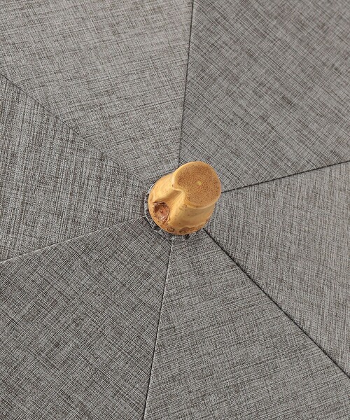 green label relaxing（グリーンレーベルリラクシング）の「バンブーハンドル 折りたたみ 日傘 -晴雨兼用-（折りたたみ傘・レディース・グレー/ブラック/ベージュ・FREE）」の12枚目の写真