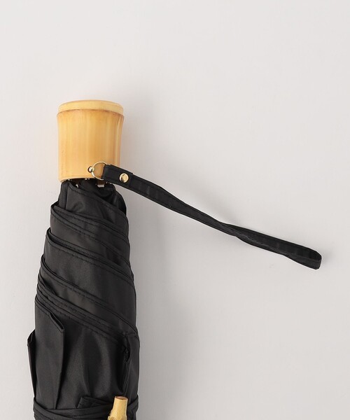 green label relaxing（グリーンレーベルリラクシング）の「バンブーハンドル 折りたたみ 日傘 -晴雨兼用-（折りたたみ傘・レディース・グレー/ブラック/ベージュ・FREE）」の17枚目の写真