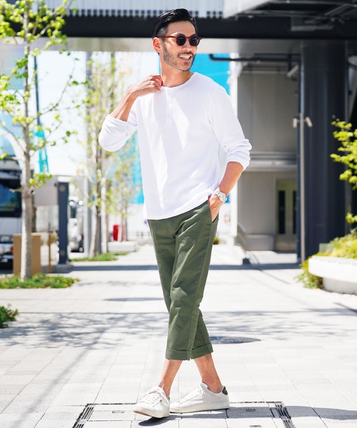 jiggys shop（ジギーズショップ）の「カラークロップドパンツ（その他パンツ・メンズ・ネイビー/ベージュ/ホワイト/カーキ/ブラック・X-LARGE/LARGE/MEDIUM/SMALL）」の19枚目の写真