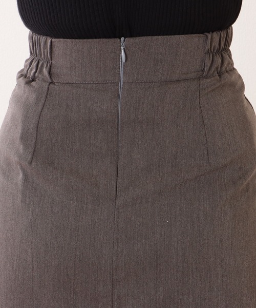 サイドスリット付きグレーのミディ丈スカート SALE 40％OFF】SIDE SLIT SKIRT サイドスリットスカート/THE