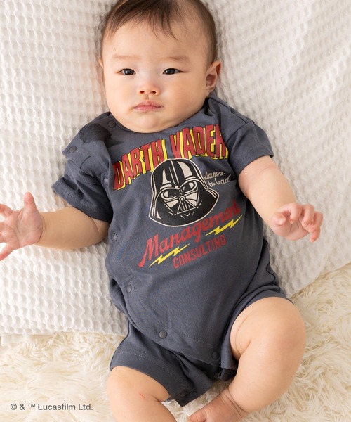 STAR WARS（スターウォーズ）の「STAR WARS / スター・ウォーズ キャラクターカバーオール（ロンパース・キッズ・チャコールグレー/ブラック・80ｃｍ/70cm/60cm）」の13枚目の写真