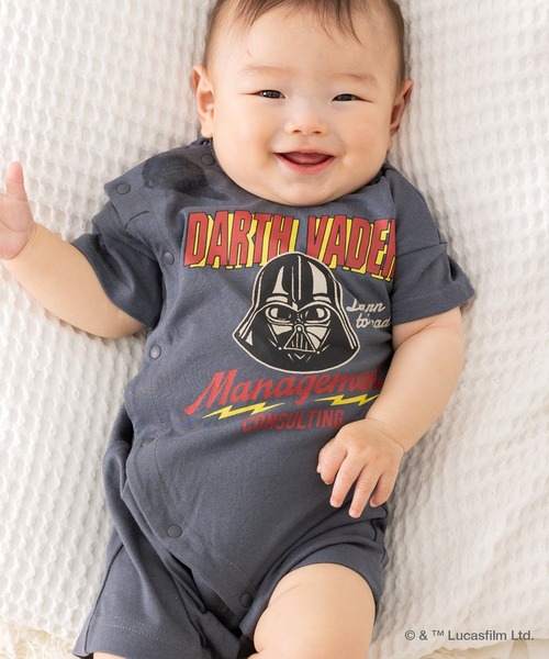 STAR WARS（スターウォーズ）の「STAR WARS / スター・ウォーズ キャラクターカバーオール（ロンパース・キッズ・チャコールグレー/ブラック・80ｃｍ/70cm/60cm）」の14枚目の写真
