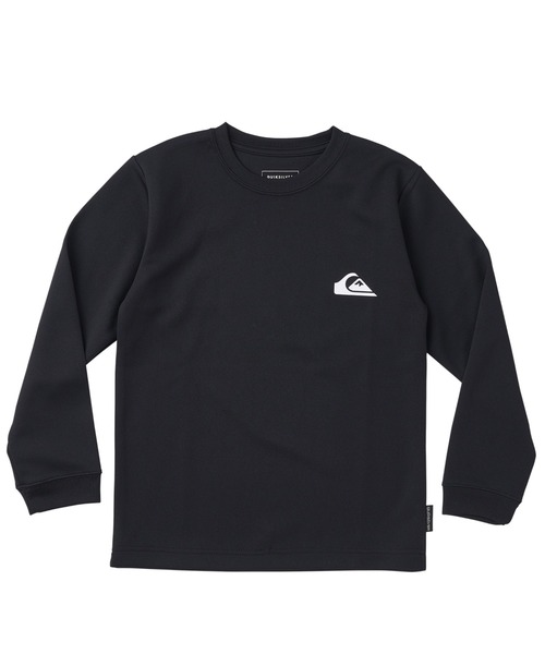 Quiksilver(クイックシルバー)の「MW LS YOUTH/クイックシルバーキッズ長袖ワンポイントロゴラッシュガード(水着)(ラッシュガード・キッズ・ブラック/ホワイト・160/150/140/130)」の2枚目の写真