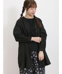 Samansa Mos2 | ラウンド切替前後2WAYチュニック(シャツ/ブラウス)