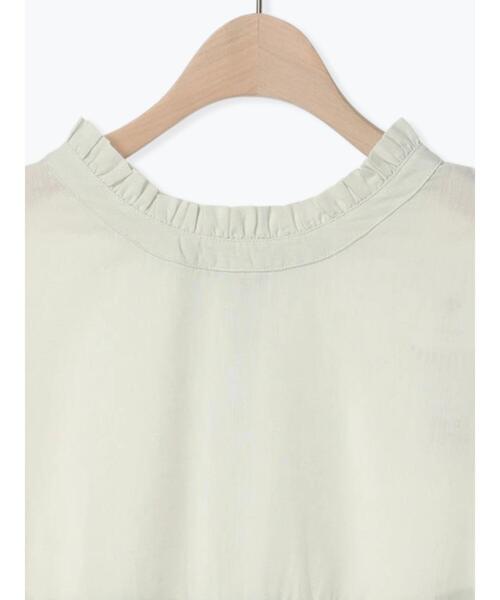 Samansa Mos2（サマンサ モスモス）の「ラウンド切替前後2WAYチュニック（シャツ/ブラウス・レディース・ブラウン/グリーン/オフホワイト/サックスブルー/ブラック・F）」の6枚目の写真