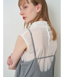 シャイニーキャミセットシアーブラウス