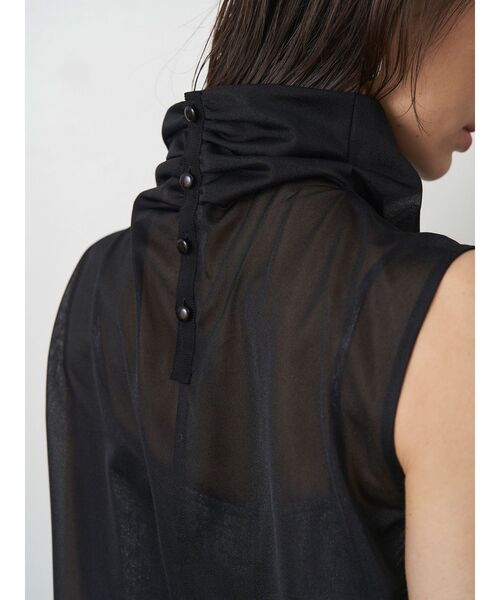 ELENDEEK（エレンディーク）の「シャイニーキャミセットシアーブラウス（シャツ/ブラウス・レディース・オフホワイト/ブラック/ラベンダー・FREE）」の16枚目の写真