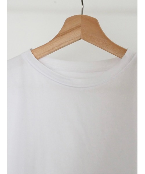 TRUNC（トランクエイティーエイト）の「Basic Crew Neck Tee（Tシャツ/カットソー・レディース・オフホワイト/ブラック・FREE）」の15枚目の写真