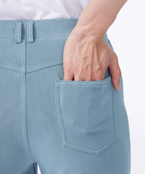BELLUNA PLUS(ベルーナ)の「グーンと伸びる!フローズンパンツ60㎝(その他パンツ・レディース・インディゴブルー/モカ/ブラック/セージグリーン/ライトグレー系/ブルー・X-LARGE/LARGE/MEDIUM/SMALL)」の11枚目の写真
