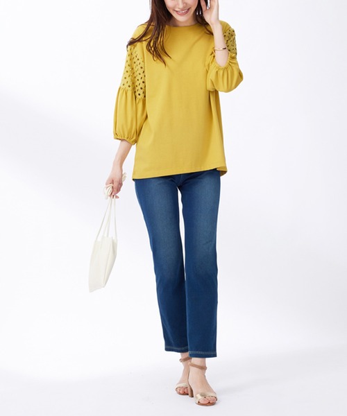 BELLUNA PLUS(ベルーナ)の「グーンと伸びる!フローズンパンツ60㎝(その他パンツ・レディース・インディゴブルー/モカ/ブラック/セージグリーン/ライトグレー系/ブルー・X-LARGE/LARGE/MEDIUM/SMALL)」の18枚目の写真