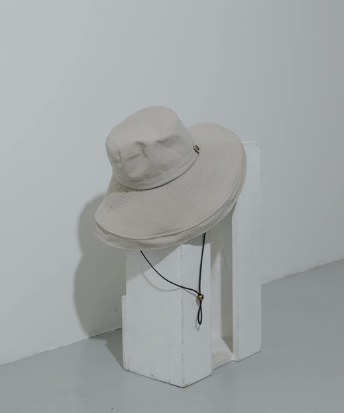 SENSE OF PLACE by URBAN RESEARCH（センスオブプレイスバイアーバンリサーチ）の「『WEB/一部店舗限定』ヒガサハット（ハット・レディース・ブラック/ライトベージュ/アイボリー・ONE）」の7枚目の写真