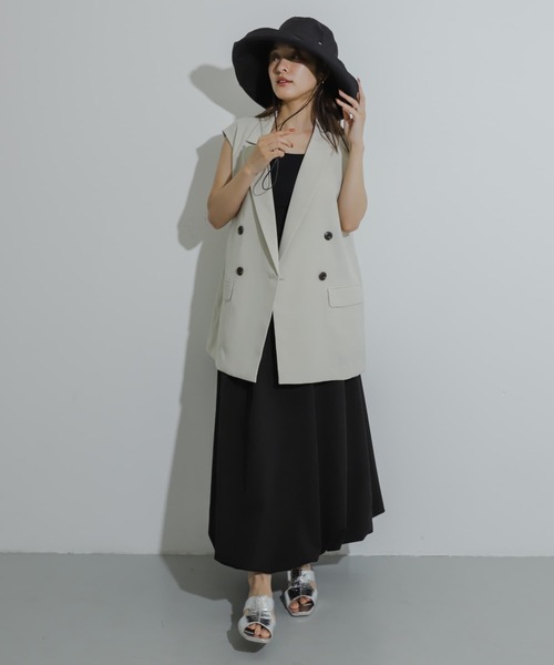 SENSE OF PLACE by URBAN RESEARCH（センスオブプレイスバイアーバンリサーチ）の「『WEB/一部店舗限定』ヒガサハット（ハット・レディース・ブラック/ライトベージュ/アイボリー・ONE）」の12枚目の写真