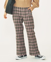 PLAID FLARED PANTS