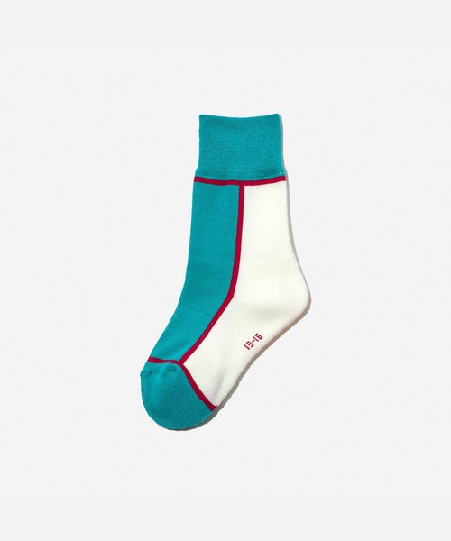 CHICSTOCKS(シックストックス)の「鉄道ソックス kids(ソックス/靴下・キッズ・ブルー/レッド/エメラルド・XXS/XXXS)」の1枚目の写真