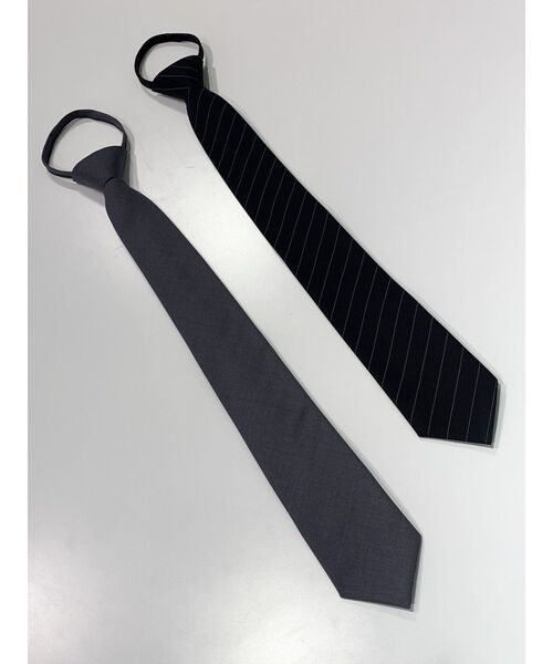 jouetie(ジュエティ)の「スライダーネクタイ(ネクタイ・レディース・ブラック/グレー・FREE)」の3枚目の写真