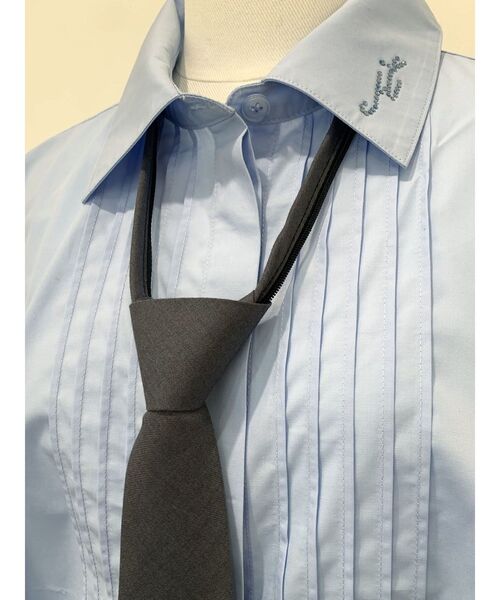 jouetie(ジュエティ)の「スライダーネクタイ(ネクタイ・レディース・ブラック/グレー・FREE)」の5枚目の写真