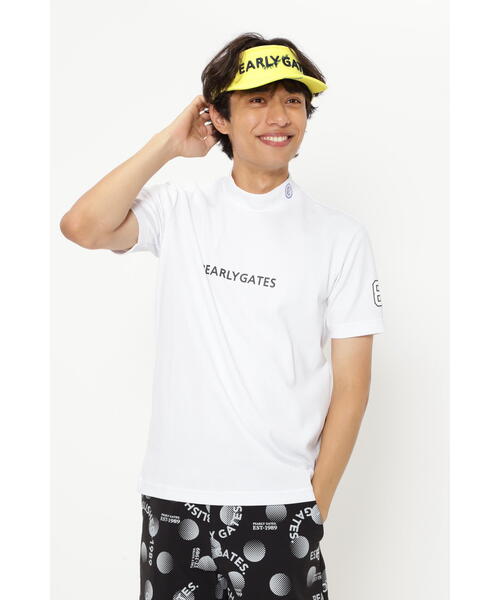 【PEARLY GATES】ストレッチドビー 半袖ハイネックカットソー