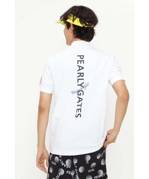 【PEARLY GATES】ストレッチドビー 半袖ハイネックカットソー