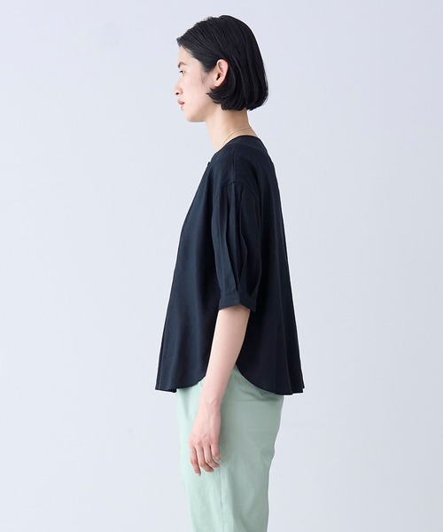 NIMES（ニーム）の「リネンレーヨンタックブラウス（シャツ