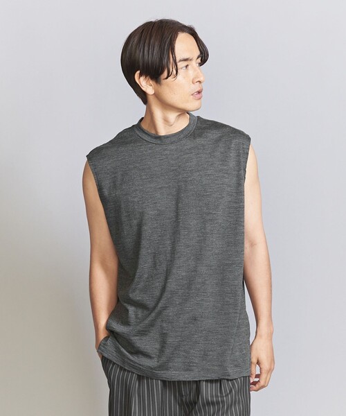 koti BEAUTY&YOUTH＞ メリノ ウール ノースリーブ（Tシャツ/カットソー