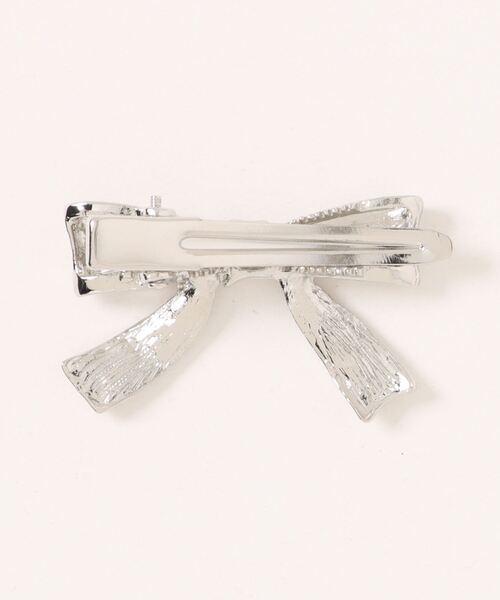 FOREVER 21（フォーエバー トゥエンティーワン）の「リボンヘアピン（ヘアピン・レディース・シルバー・FREE）」の5枚目の写真