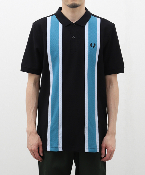 FRED PERRY(フレッドペリー)の「FRED PERRY (フレッド ペリー) WOVEN MESH RELAXED POLO M7802(ポロシャツ・メンズ・ブラック・MEDIUM/LARGE)」の3枚目の写真