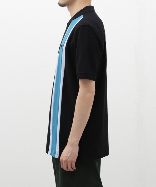 FRED PERRY(フレッドペリー)の「FRED PERRY (フレッド ペリー) WOVEN MESH RELAXED POLO M7802(ポロシャツ・メンズ・ブラック・MEDIUM/LARGE)」の4枚目の写真