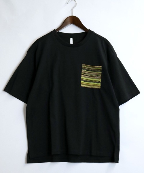 おしゃれスタ(オシャレスタ)の「バルファスレースポケット クルーネック半袖Tシャツ【IR】 オーバーサイズ メンズ レディース(Tシャツ/カットソー・メンズ・ホワイト/ブラック/チャコールグレー・XL/L/M)」の6枚目の写真
