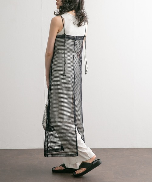 KBF（ケイビーエフ）の「Iラインメッシュワンピース（ワンピース・レディース・ネイビー/ボルドー・ONE）」の11枚目の写真