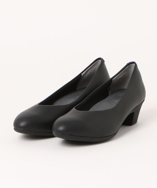 ALL DAY Walk(オールデイウォーク)の「ALL DAY Walk/4cm ヒール アーモンドトーパンプス(パンプス・レディース・ブラック・22.0cm/22.5cm/23.0cm/23.5cm/24.0cm/24.5cm/25.0cm/26.0cm)」の1枚目の写真