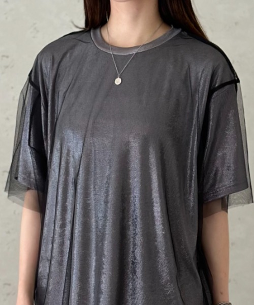 新品タグ付MICALLEMICALLE デニム ドッキング カットソー Tシャツ MICALLE MICALLE(ミカーレミカーレ)公式通販