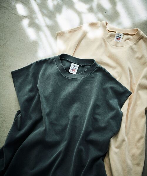 le.coeur blanc(ルクールブラン)の「STAR&STRIPEノースリーブワンピース(ワンピース・レディース・ベージュ/ダークグレー・38)」の3枚目の写真