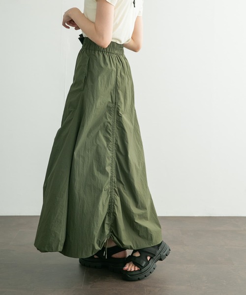 KBF（ケイビーエフ）の「ボリュームギャザースカート（スカート・レディース・カーキ/アイボリー/ボルドー・ONE）」の18枚目の写真