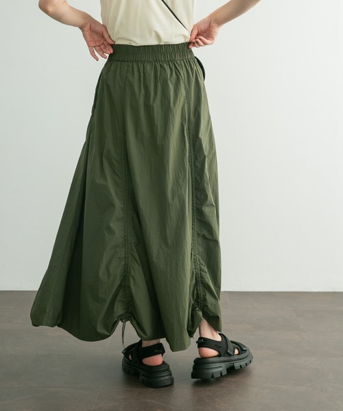 KBF（ケイビーエフ）の「ボリュームギャザースカート（スカート・レディース・カーキ/アイボリー/ボルドー・ONE）」の19枚目の写真