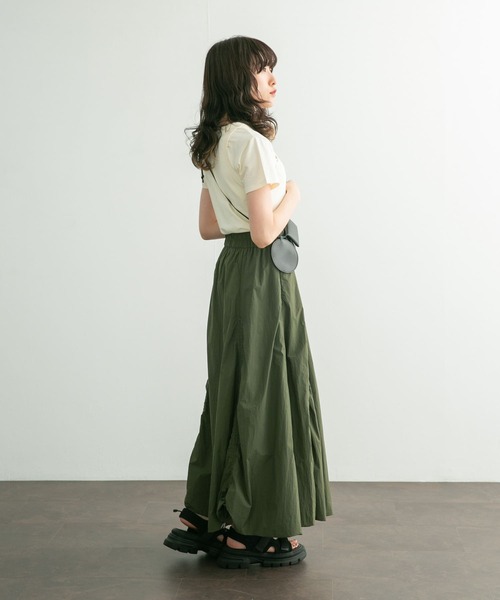 KBF（ケイビーエフ）の「ボリュームギャザースカート（スカート・レディース・カーキ/アイボリー/ボルドー・ONE）」の22枚目の写真