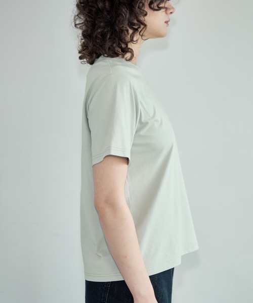 Formeque（フォルミーク）の「【Formeque】ロゴ刺繍Tシャツ（Tシャツ/カットソー・レディース・ホワイト/グリーン・FREE）」の11枚目の写真