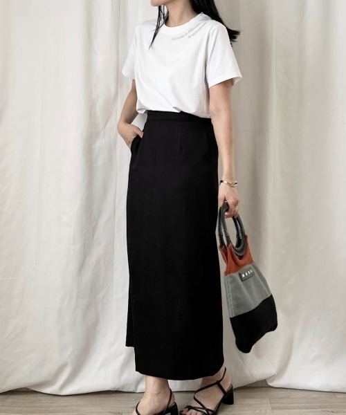 Formeque（フォルミーク）の「【Formeque】ロゴ刺繍Tシャツ（Tシャツ/カットソー・レディース・ホワイト/グリーン・FREE）」の8枚目の写真