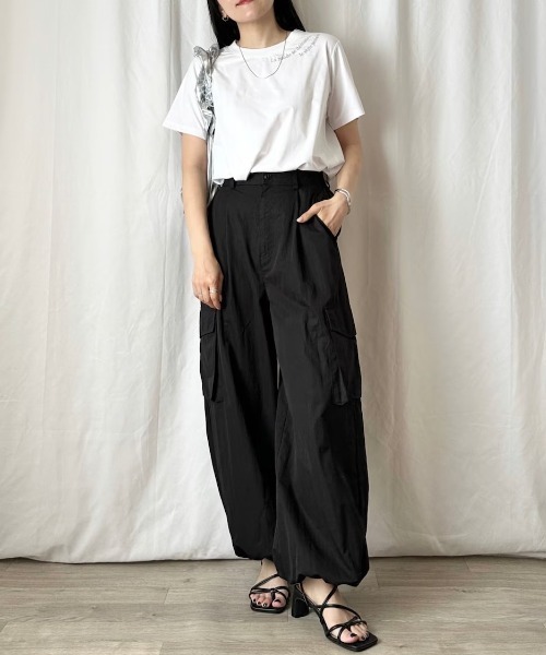 Formeque（フォルミーク）の「【Formeque】ロゴ刺繍Tシャツ（Tシャツ/カットソー・レディース・ホワイト/グリーン・FREE）」の15枚目の写真