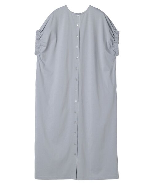 CRAFT STANDARD BOUTIQUE(クラフトスタンダードブティック)の「接触冷感/抗菌防臭/ 前後2WAY半袖ワンピース(ワンピース・レディース・ブラック/アイボリー/サックスブルー・FREE)」の4枚目の写真